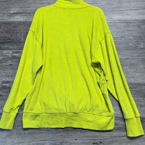 Aerie Offline Yellow Half-Zip Sweater Sweatshirt Top - Picture 3 of 6